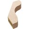 Ekena Millwork 3-inch W x 12-inch D x 16-inch H Stanfield Rough Cedar Woodgrain TimberThane Knee Brace, Primed BRCUR03X12X16STARCPR - alternate 3
